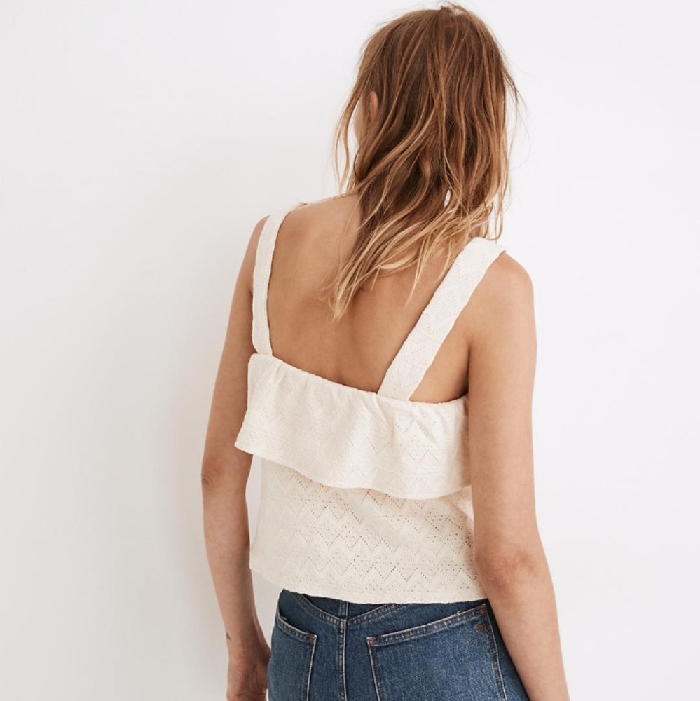 Madewell Ruffled Boho Knit Tank Top - Picture 4 of 10
